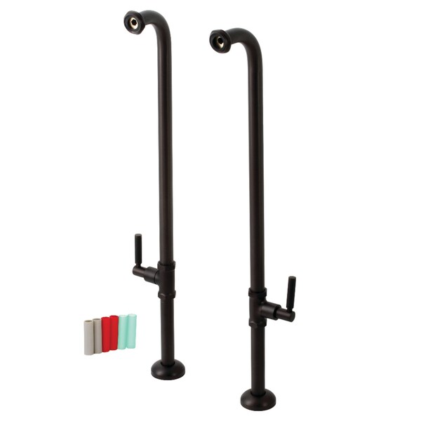 Aqua Vintage AE810S5DKL Freestanding Tub Supply Line, Oil Rubbed Bronze AE810S5DKL - main